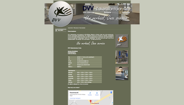 DVV Zakenkantoor bvba: Website